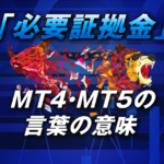 MT4・MT5の「必要証拠金」の言葉の意味